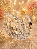 Swarovski Faceted Crystal Swan Figurine