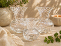 Dartington Crystal Vase Set of Three