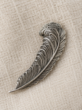 Sarah Coventry Silver Tone Feather Brooch