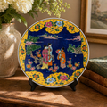 Large Oriental Style Decorative Display Plate