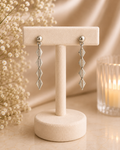 925 Sterling Silver Geometric Drop Earrings