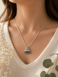 925 Silver Abalone Shell Pendant Necklace