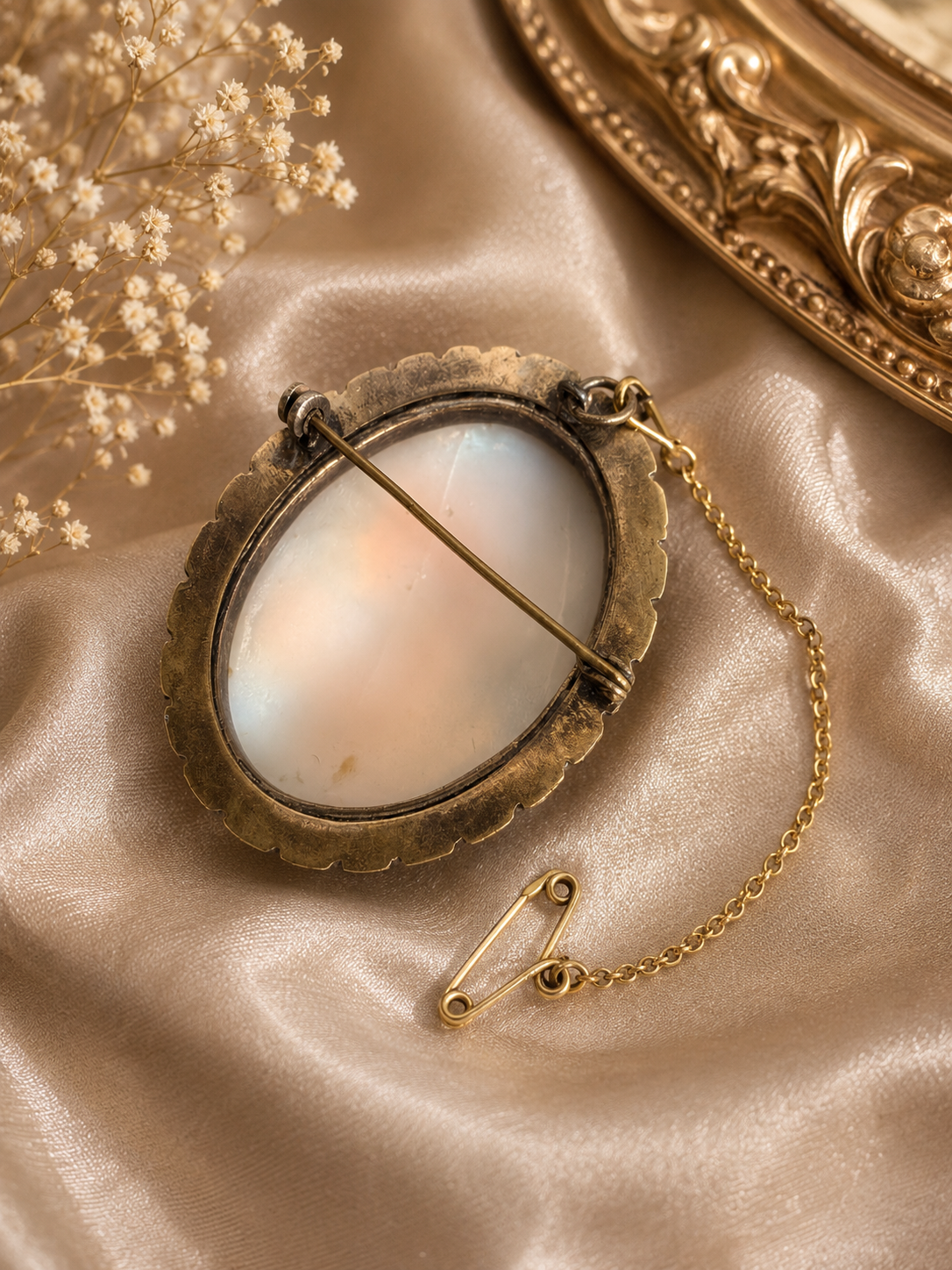 Vintage Pinchbeck Cameo Brooch