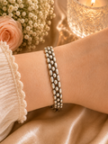 Sterling Silver Bead Link Bracelet