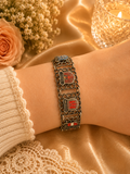 Vintage Tyrol Souvenir White Metal Bracelet